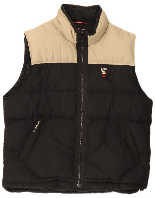 Cape Horn Ανδρικό padded Gilet UK 42 XL Black Colourblock