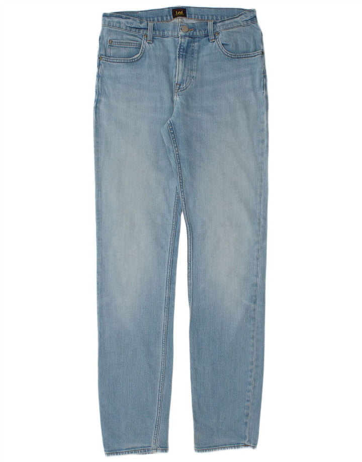 LEE Mens Rider Slim Jeans W32 L36 Blue Cotton