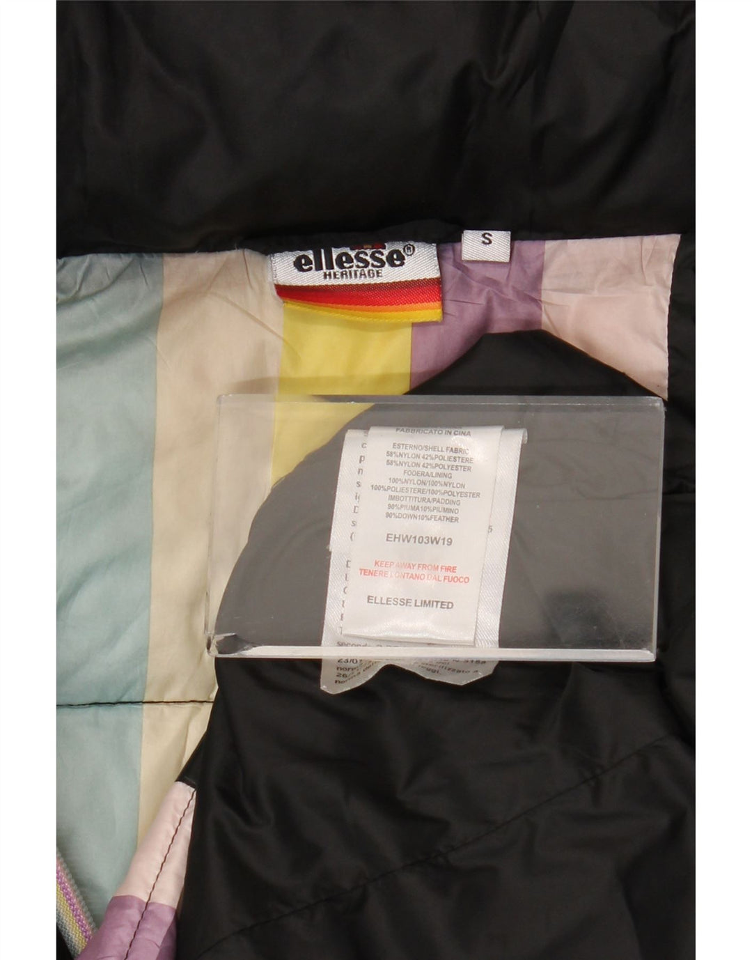 Γυναικείο μπουφάν Ellesse Heritage με κουκούλα UK 10 Small Black Nylon