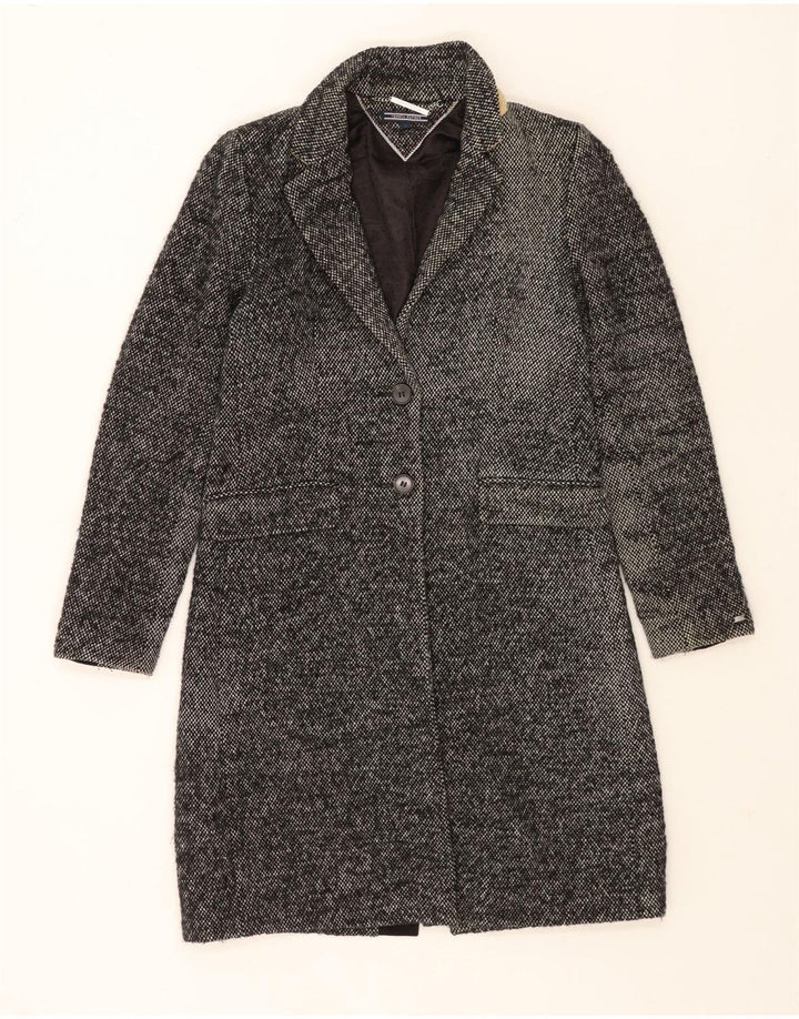 Tommy Hilfiger Γυναικείο Παλτό US 4 Small Navy Blue Flecked Wool