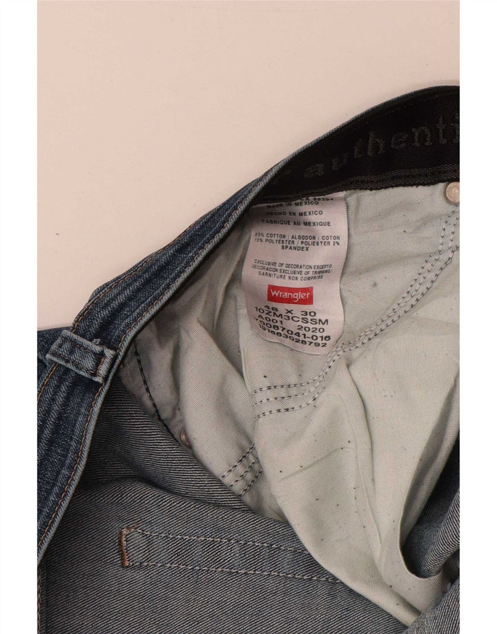 Ανδρικό τζιν Wrangler ίσιο W48 L30 Μπλε βαμβακερό
