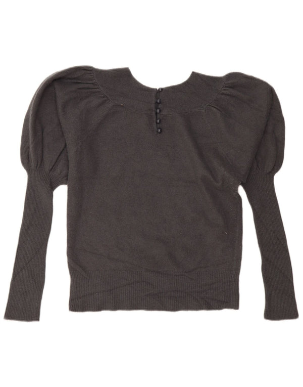 French Connection Γυναικείο πουλόβερ με λαιμόκαυστο UK 14 Large Grey Angora