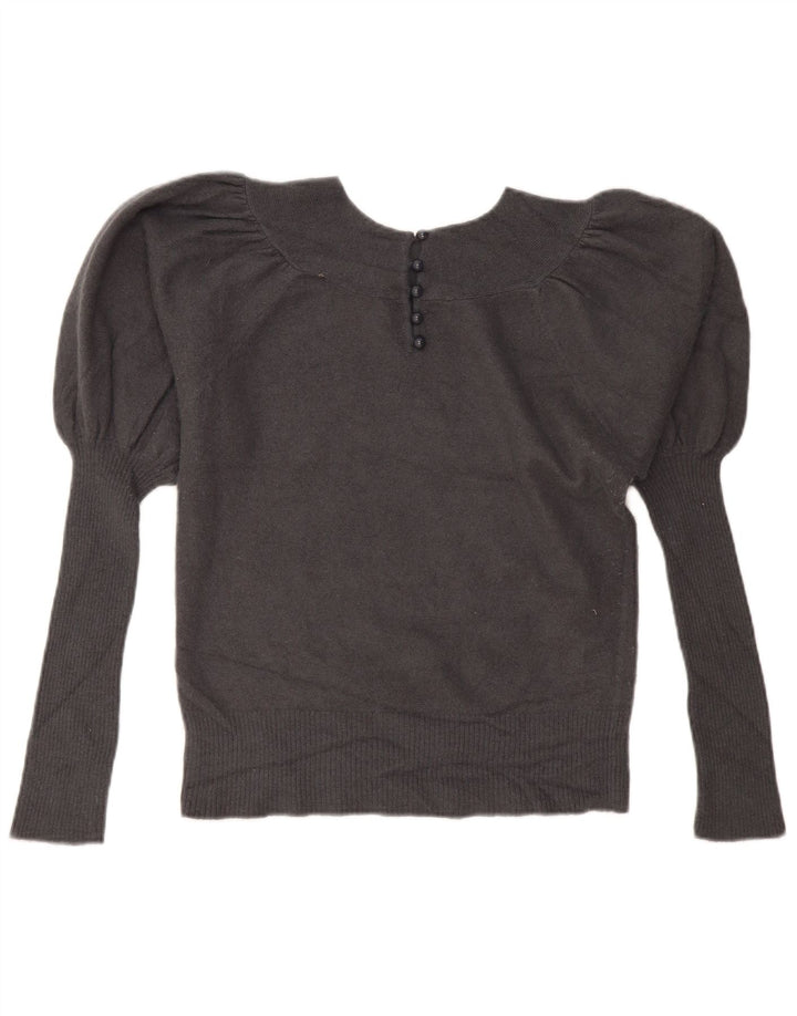 French Connection Γυναικείο πουλόβερ με λαιμόκαυστο UK 14 Large Grey Angora