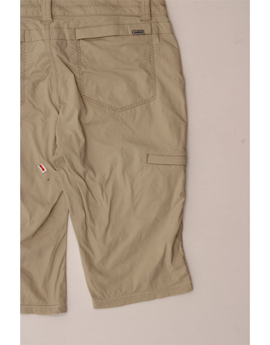 EDDIE BAUER Womens Bermuda Shorts US 10 Large W34  Beige Nylon Vintage Eddie Bauer and Second-Hand Eddie Bauer from Messina Hembry 