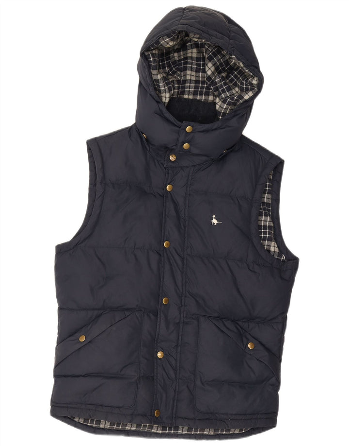 Jack Wills Ανδρική κουκούλα με επένδυση Gilet UK 36 Small Navy Blue