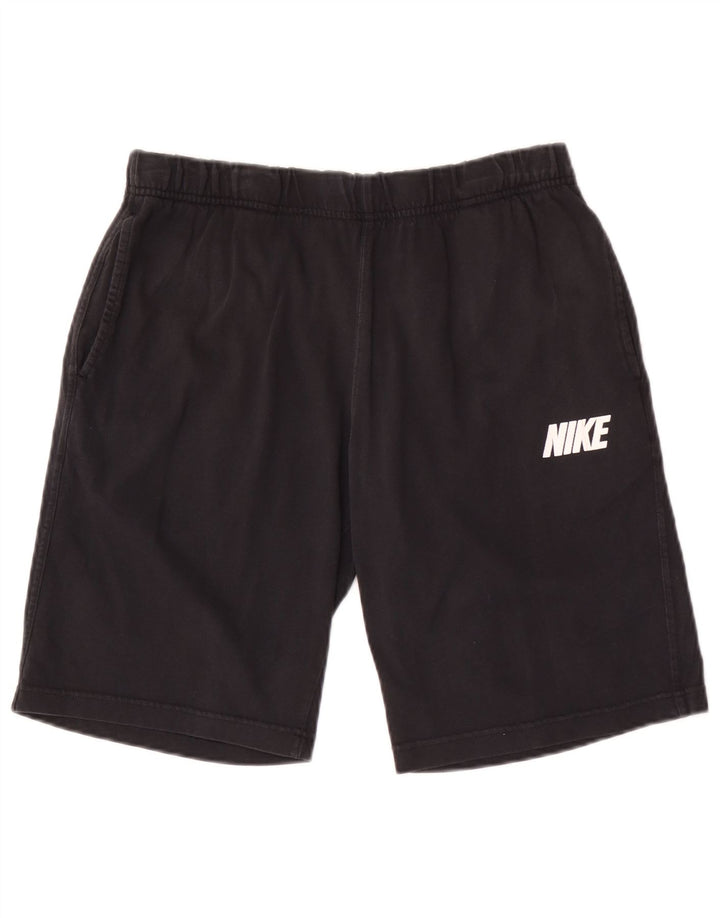 Ανδρικό γραφικό αθλητικό σορτς Nike, μεσαίο μαύρο βαμβακερό