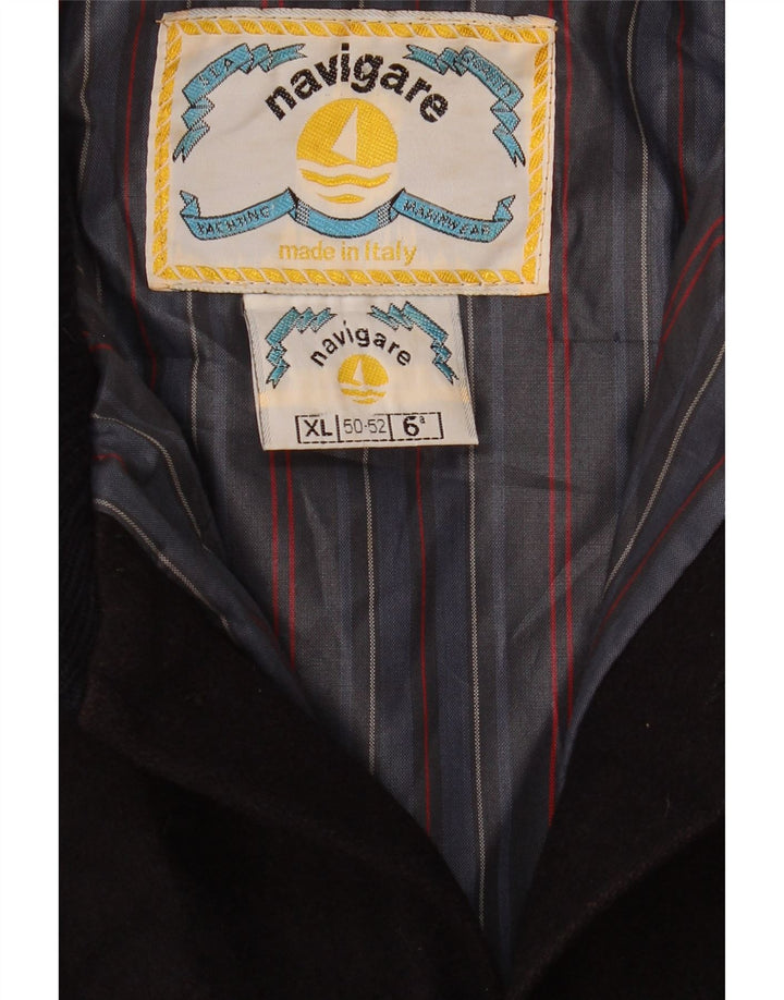 Ανδρικό μπουφάν Navigare Bomber UK 42 XL Navy Blue Wool