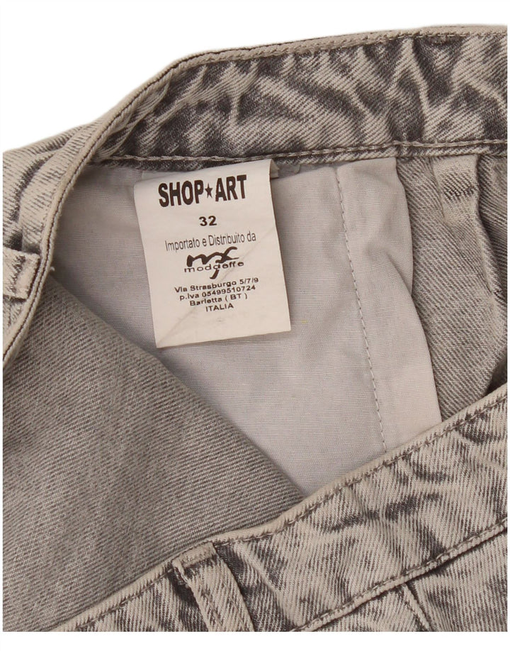 Vintage Γυναικείο Loose Jeans W32 L27 Γκρι βαμβακερό