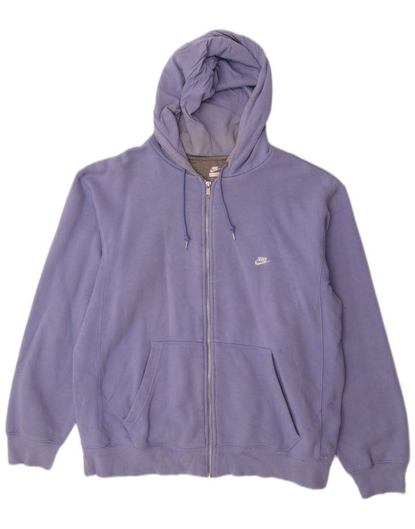 Ανδρικό πουλόβερ Nike με φερμουάρ UK 45/47 XL μωβ βαμβακερό