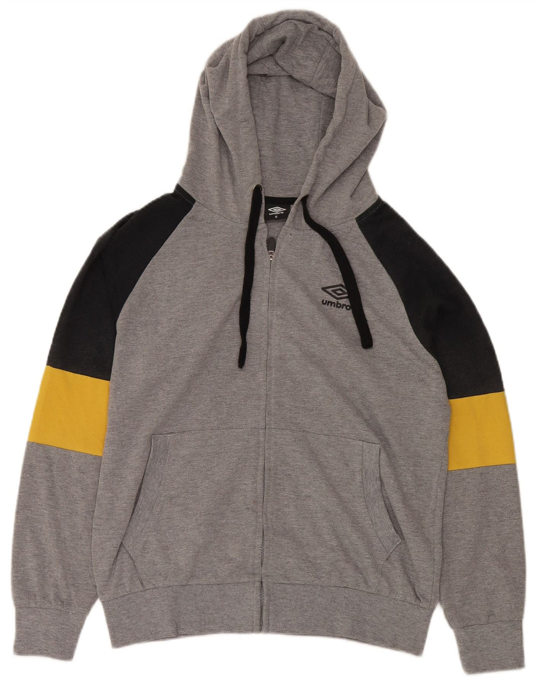 Ανδρικό πουλόβερ με κουκούλα με φερμουάρ UMBRO, μεσαίο γκρι, βαμβακερό