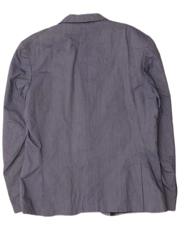 Jack & Jones Ανδρικό Μπουφάν Blazer 2 Κουμπιών IT 56 3XL Μπλε Βαμβακερό
