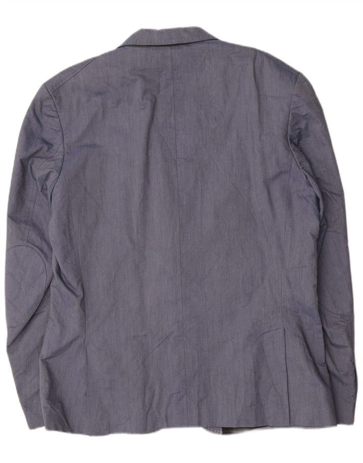 Jack & Jones Ανδρικό Μπουφάν Blazer 2 Κουμπιών IT 56 3XL Μπλε Βαμβακερό