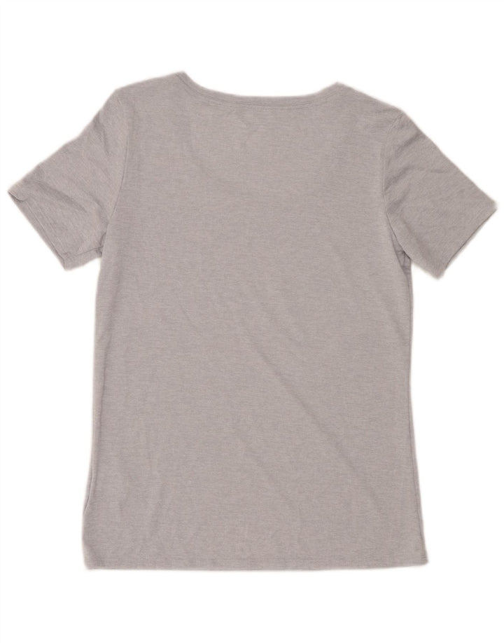 Γυναικείο μπλουζάκι Nike Dri Fit Top 10 μικρού γκρι πολυεστέρα