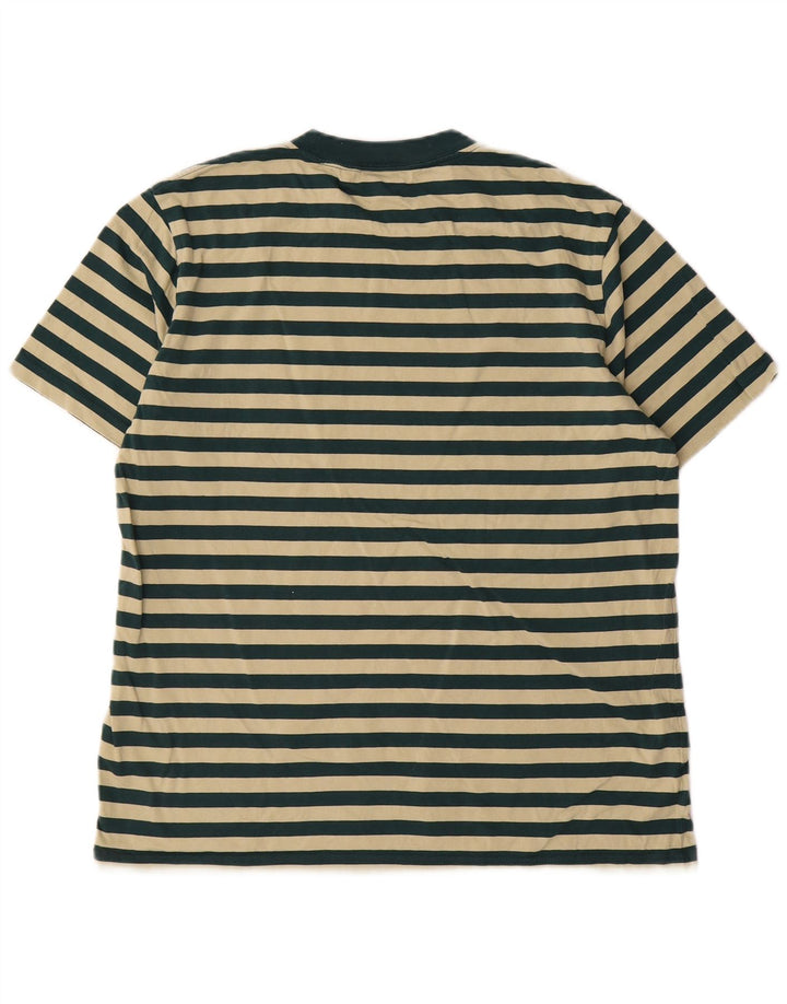 Ανδρικό T-Shirt Carhartt Top Βαμβακερό μεσαίο πράσινο ριγέ