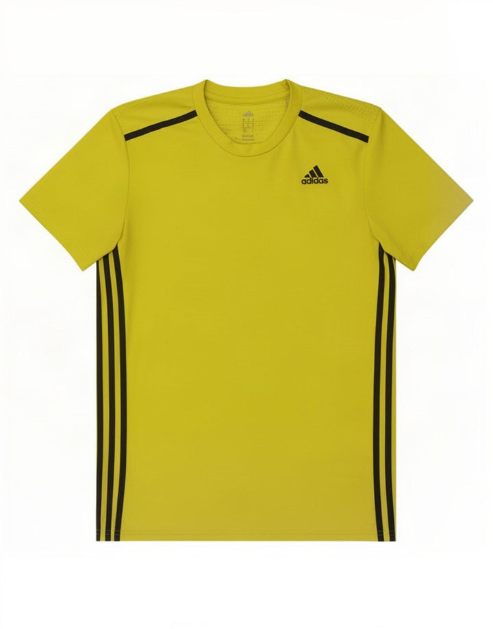 Ανδρικό T-Shirt Adidas Climacool Τοπ μεσαίου κίτρινου πολυεστέρα