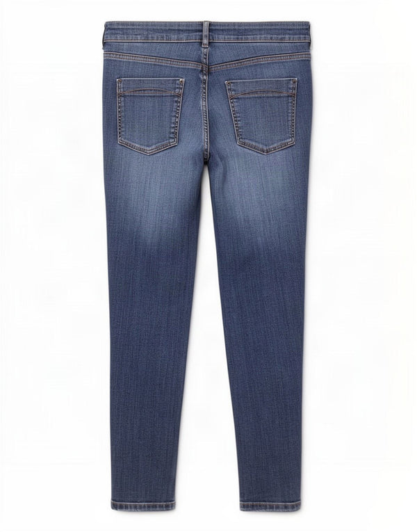 Marks & Spencer Womens Indigo Skinny Jeans UK 18 XL W36 L30 Blue Cotton