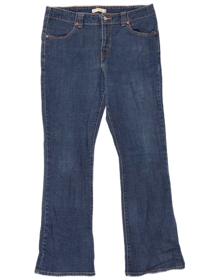 Levi's Womens 525 Bootcut Jeans US 12 Large W34 L32 Μπλε βαμβακερό