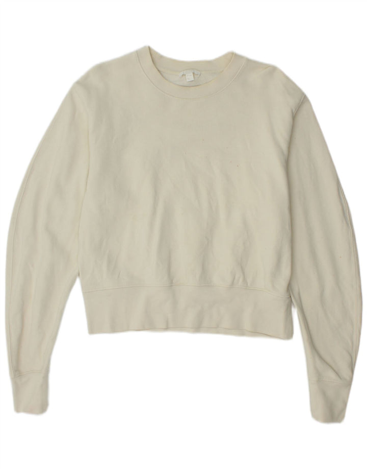 Cos Γυναικεία φούτερ υπερμεγέθη Jumper UK 10 Small Off White Βαμβακερά