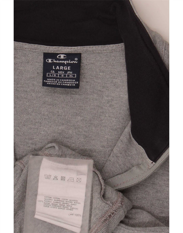 Champion Γυναικεία αθλητική φόρμα Top Jacket UK 16 Large Grey Cotton