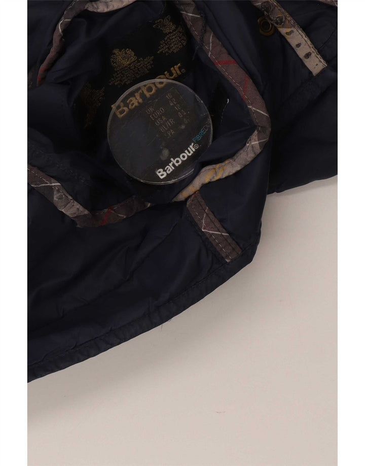 Barbour γυναικείο μπουφάν UK 16 Large Navy Blue Colorblock Πολυαμίδιο