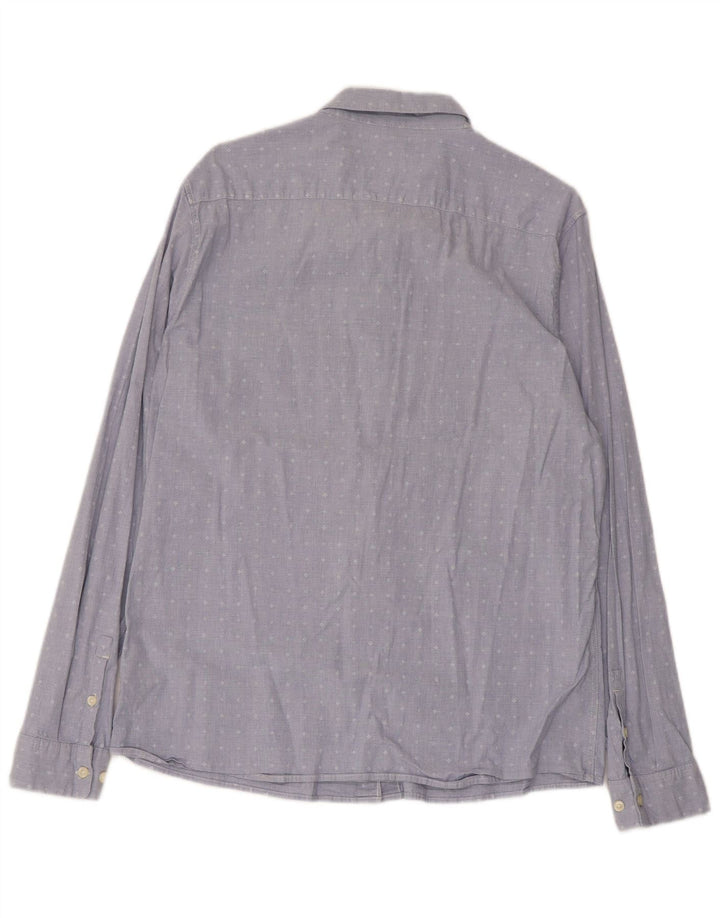 Ανδρικό πουκάμισο Lee Stretch Slim Fit XL Μπλε γεωμετρικό βαμβακερό