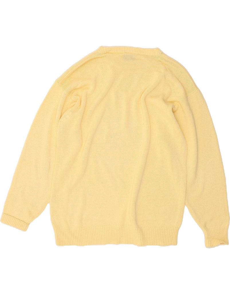 MC NEAL Mens Crew Neck Jumper Sweater 2XL Yellow Cotton Vintage MC Neal and Second-Hand MC Neal from Messina Hembry 
