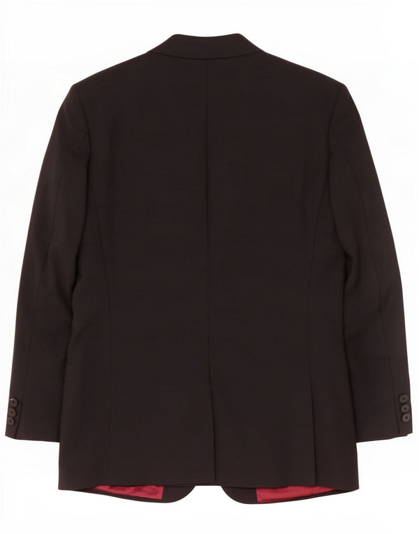 Marks & Spencer Mens Longline 2 Button Blazer Jacket UK 38 Medium Black