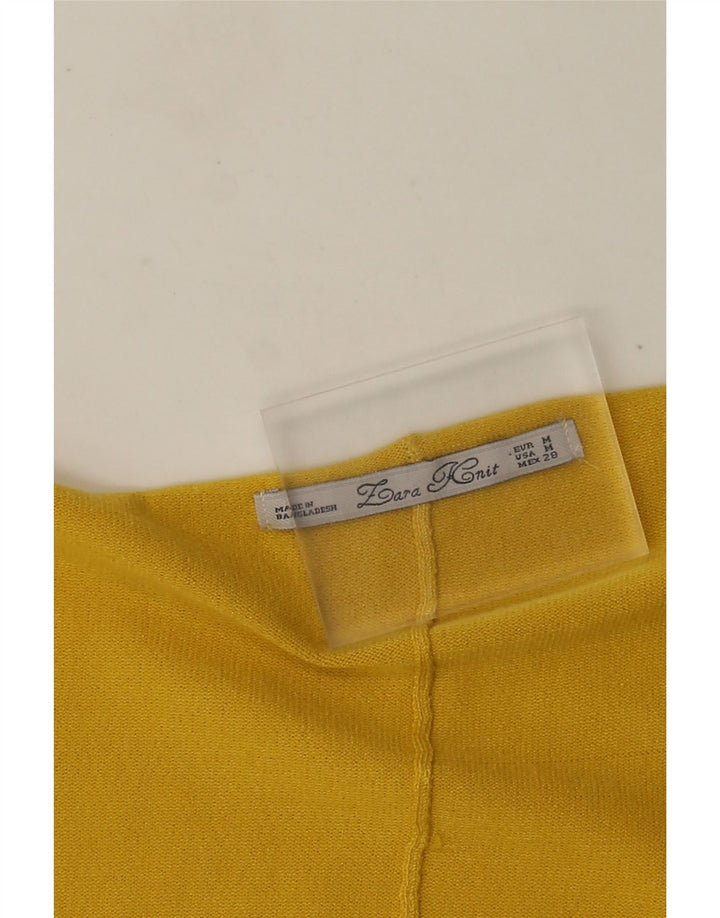 Zara Γυναικείο πουλόβερ Poncho Cardigan UK 14 Medium Yellow