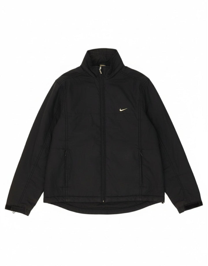 NIKE Womens Padded Jacket US 4/6 Small Black Polyester