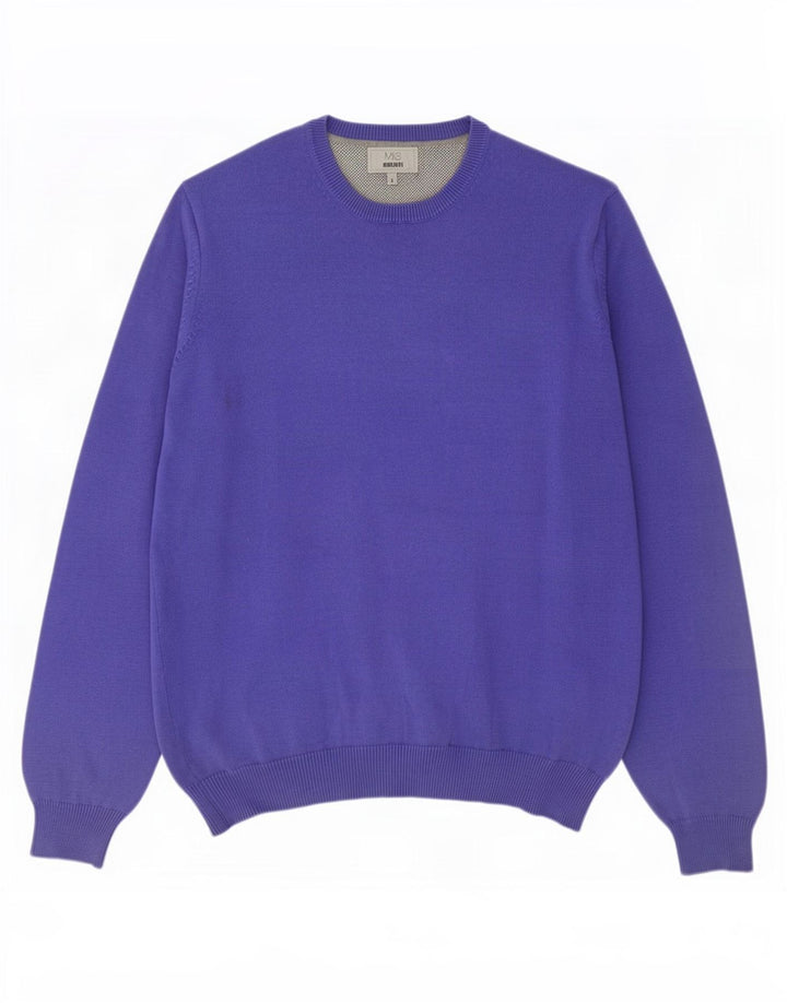 Ανδρικό πουλόβερ Marks & Spencer Regular Fit Crew Neck Jumper Large Purple