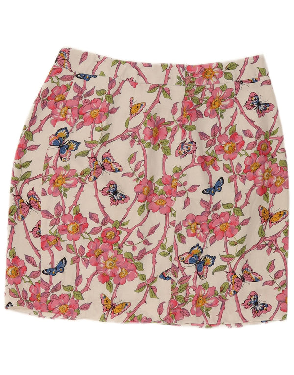 Oasis Womens Wrap Mini Skirt UK 12 Medium W32 Multicoloured Floral