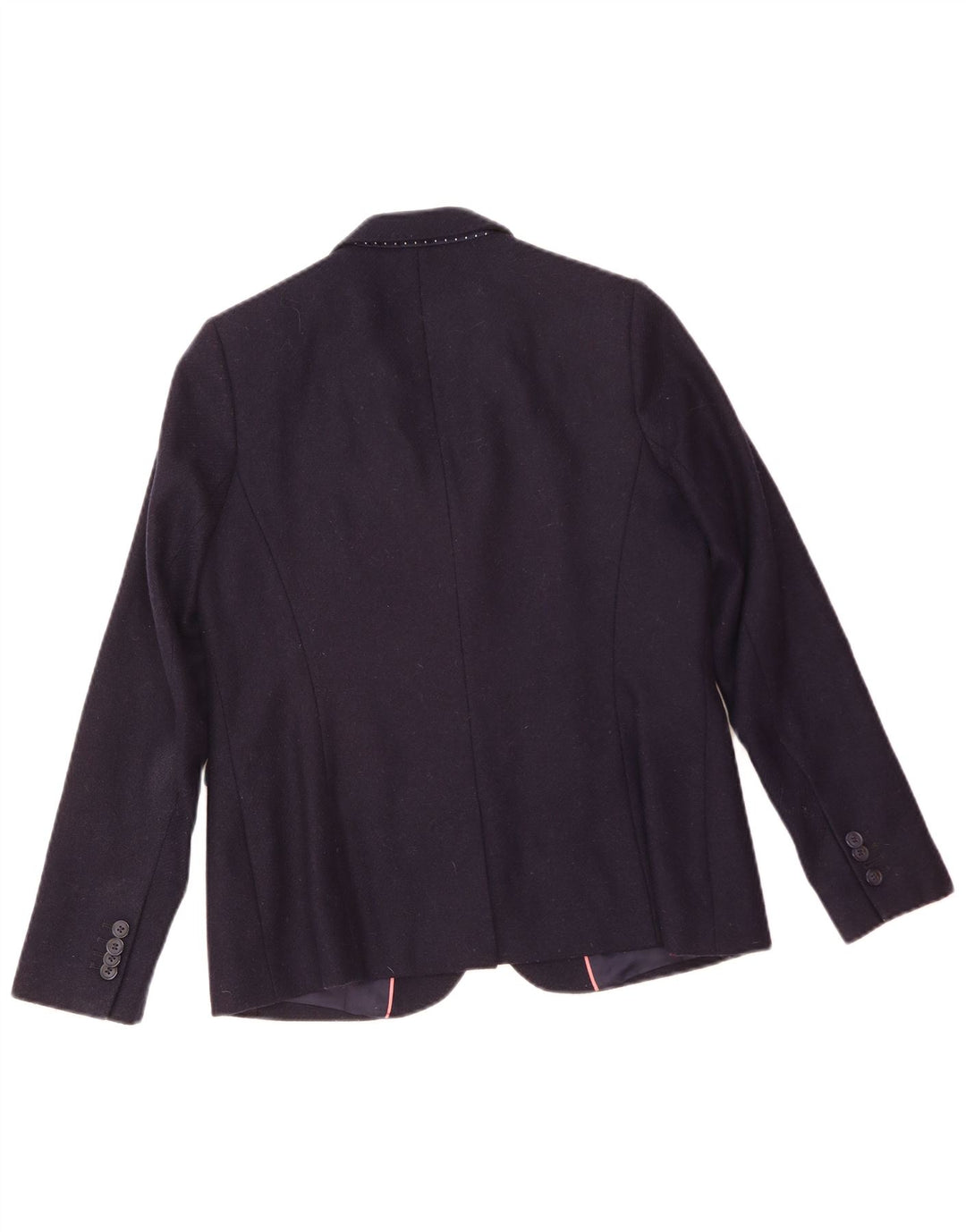 Crew Clothing Γυναικείο σακάκι 2 κουμπιών UK 12 Medium Navy Blue Wool