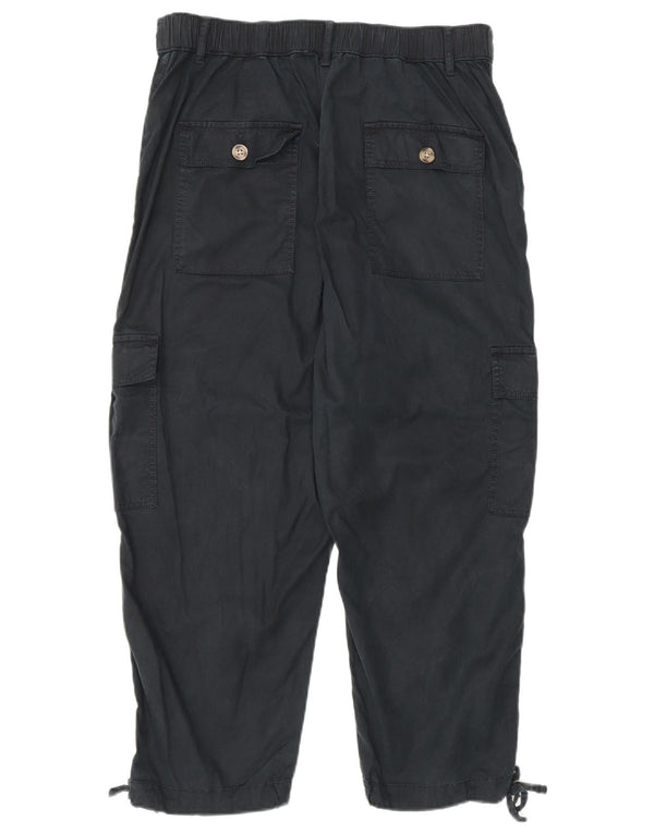 Marks & Spencer Γυναικείο Παντελόνι Crop Cargo UK 12 Medium W30 L23 Μαύρο