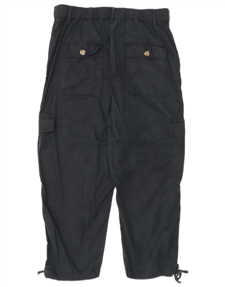 Marks & Spencer Γυναικείο Παντελόνι Crop Cargo UK 12 Medium W30 L23 Μαύρο