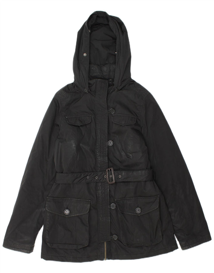 Woolrich Γυναικείο κουκούλα Utility Jacket UK 14 Medium Black Polyester