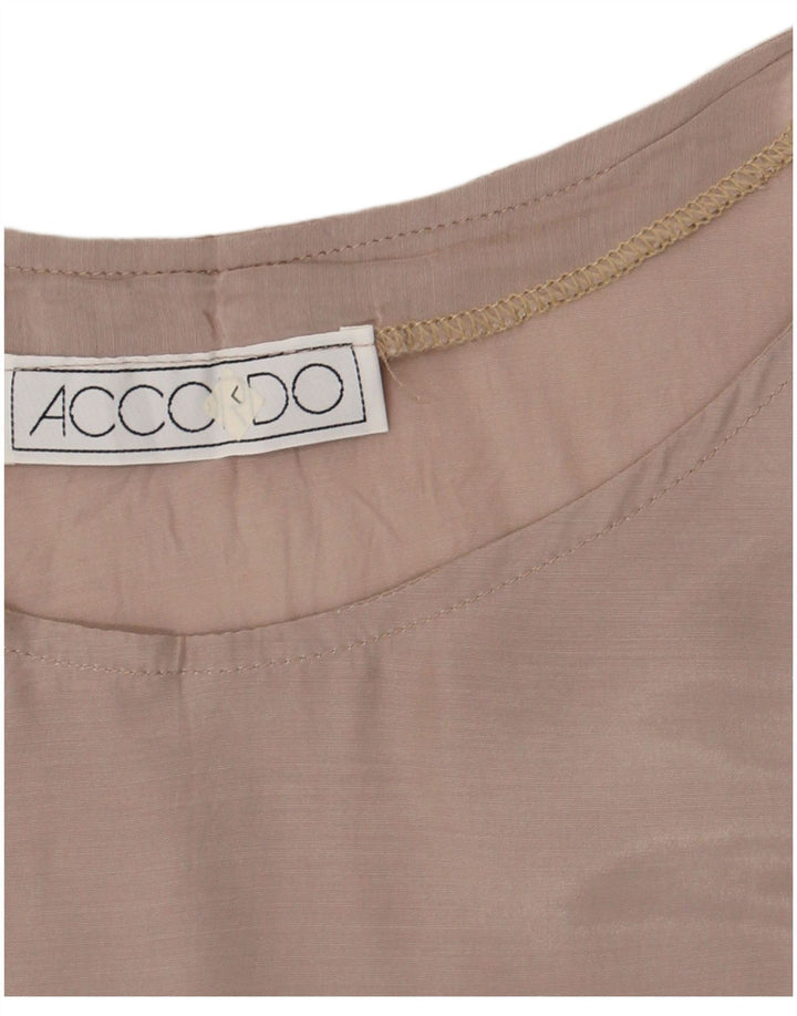 ACCORDO Γυναικεία Αμάνικη Μπλούζα Τοπ UK 16 Large Grey