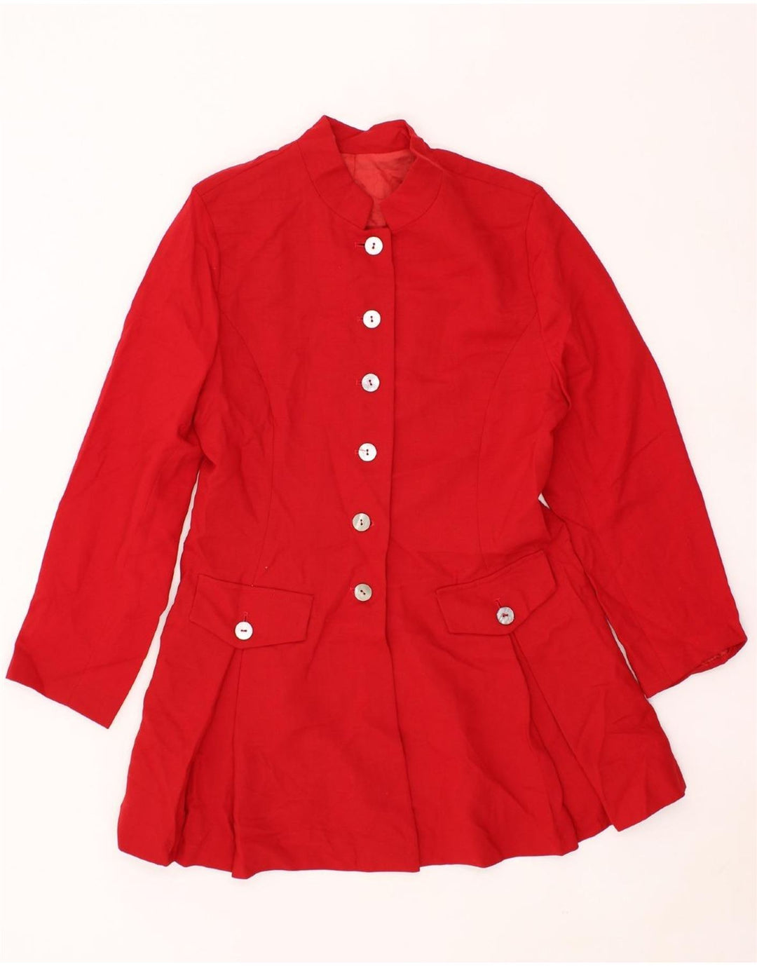 HOBBS Womens Overcoat UK 12 Medium  Red Wool Vintage Hobbs and Second-Hand Hobbs from Messina Hembry 