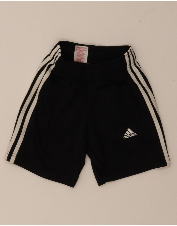 Adidas Boys Sport σορτς 7-8 ετών μαύρο πολυεστέρα