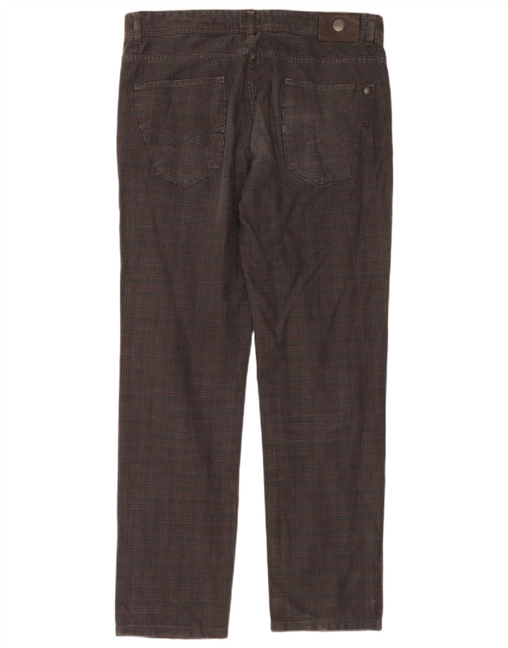 Ανδρικό ίσιο casual παντελόνι Trussardi W36 L32 Grey Check