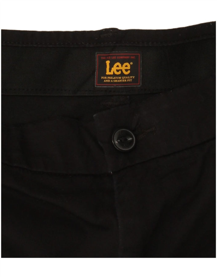 Γυναικείο ίσιο παντελόνι Chino LEE W30 L31 Μαύρο