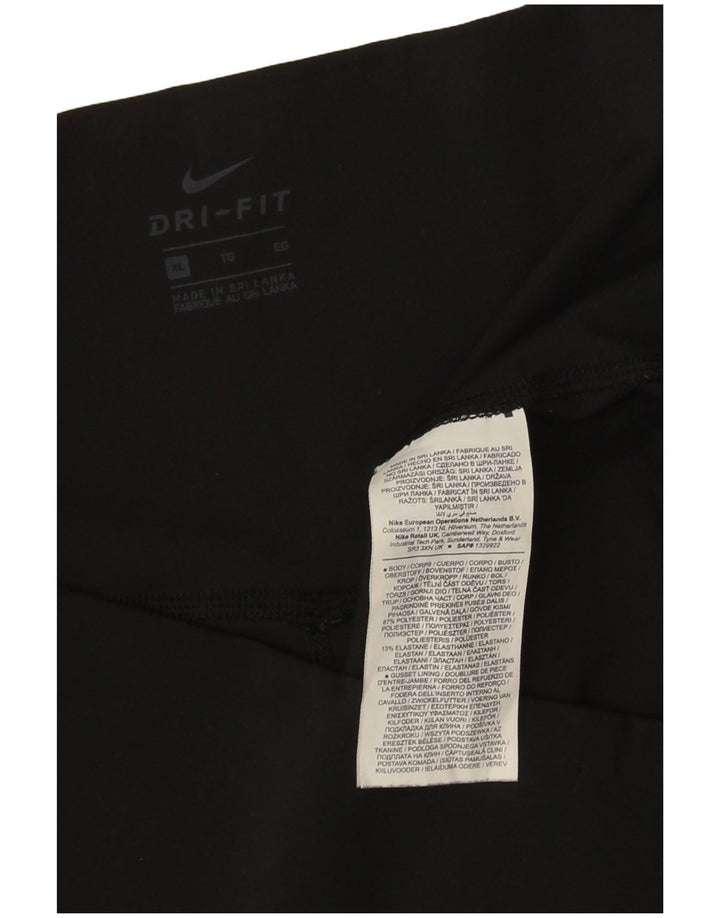 Γυναικείο κολάν Nike Dri Fit Crop UK 18 XL Μαύρο πολυεστέρα