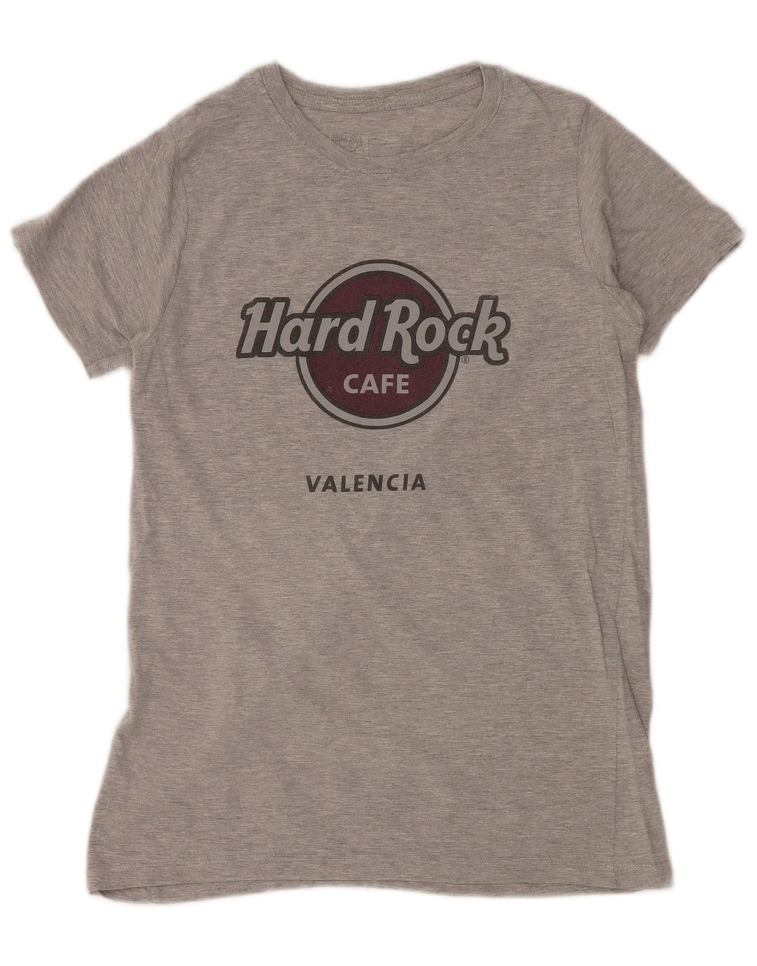 HARD ROCK CAFE Γυναικείο γραφικό μπλουζάκι Valencia Top UK 12 Medium Grey