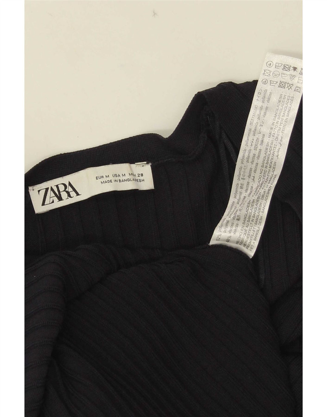 Zara Γυναικείο Maxi Φόρεμα UK 12 Medium Navy Blue Polyamide