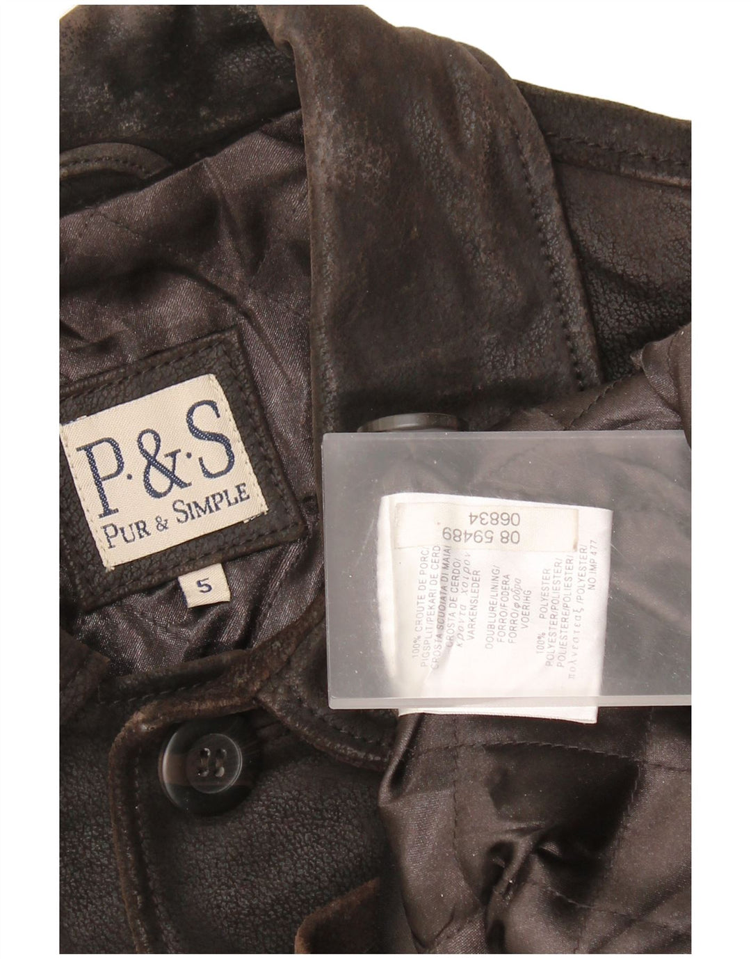 VINTAGE Ανδρικό Δερμάτινο Μπουφάν UK 42 XL Καφέ Δερμάτινο