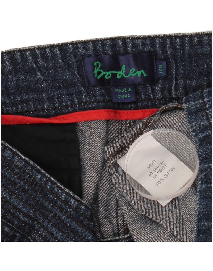 BODEN Γυναικεία τζιν φούστα UK 14 μεγάλη W32 Navy Blue βαμβακερή