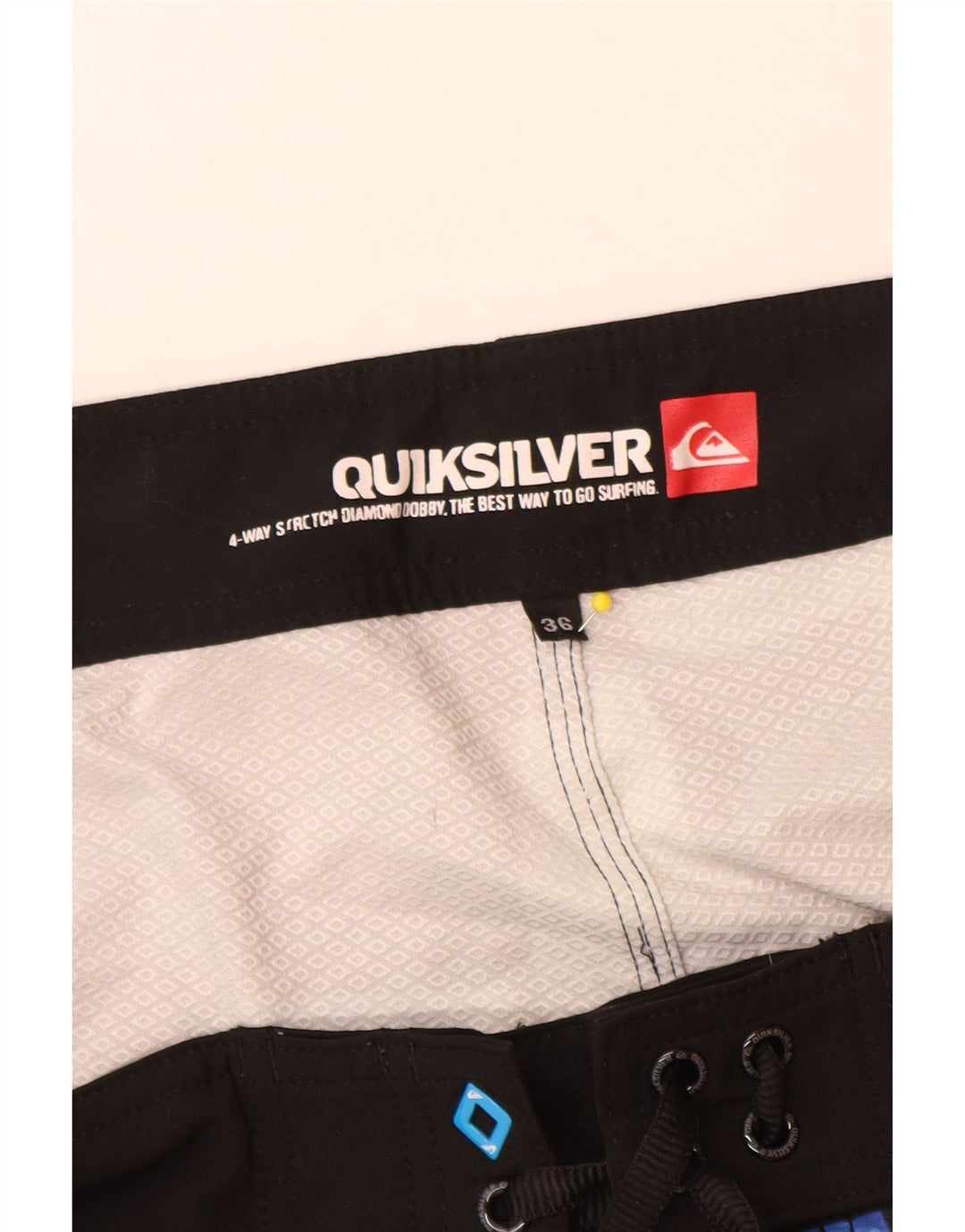 Ανδρικό σορτς κολύμβησης Quiksilver μεγάλο μπλε γεωμετρικό πολυεστέρα