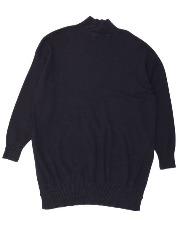 Marks & Spencer Γυναικείο πουλόβερ με λαιμό χελώνα UK 16 Large Navy Blue