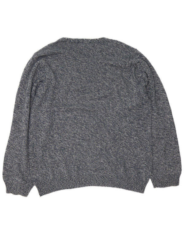 Marks & Spencer Mens Blue Harbour Crew Neck Jumper πουλόβερ Large Navy