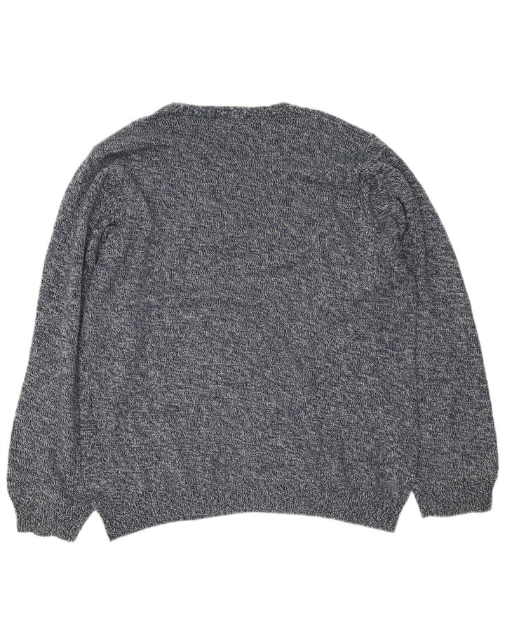 Marks & Spencer Mens Blue Harbour Crew Neck Jumper πουλόβερ Large Navy