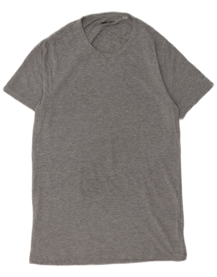Jack & Jones Ανδρικό T-Shirt Μπλουζάκι από βαμβακερό μεγάλο γκρι χρώμα